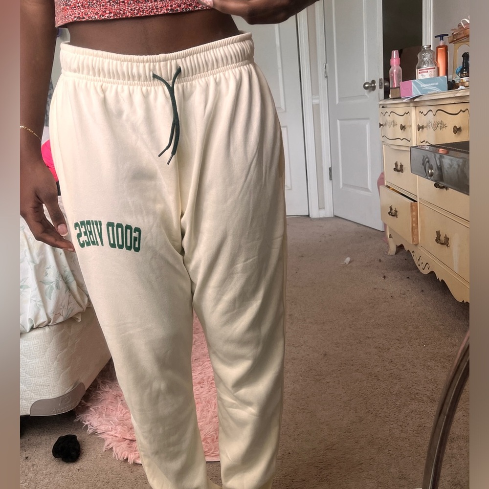 “Good vibes” sweatpants